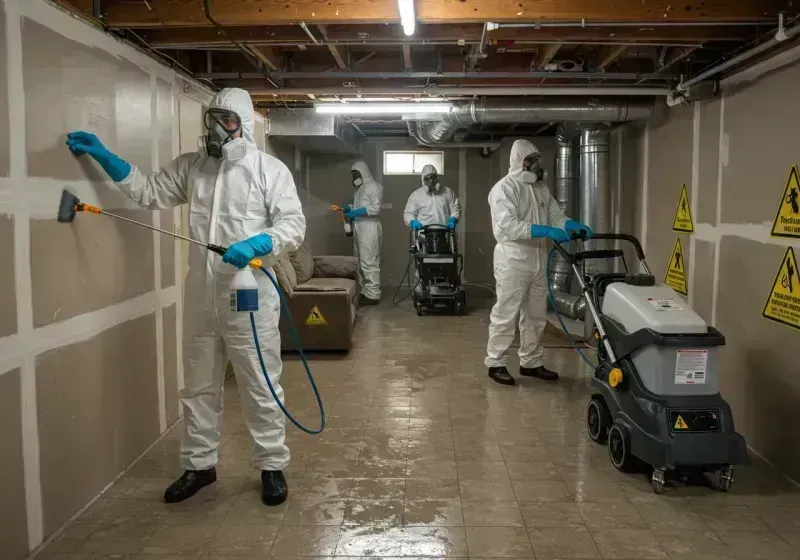 Basement Moisture Removal and Structural Drying process in Thayer County, NE